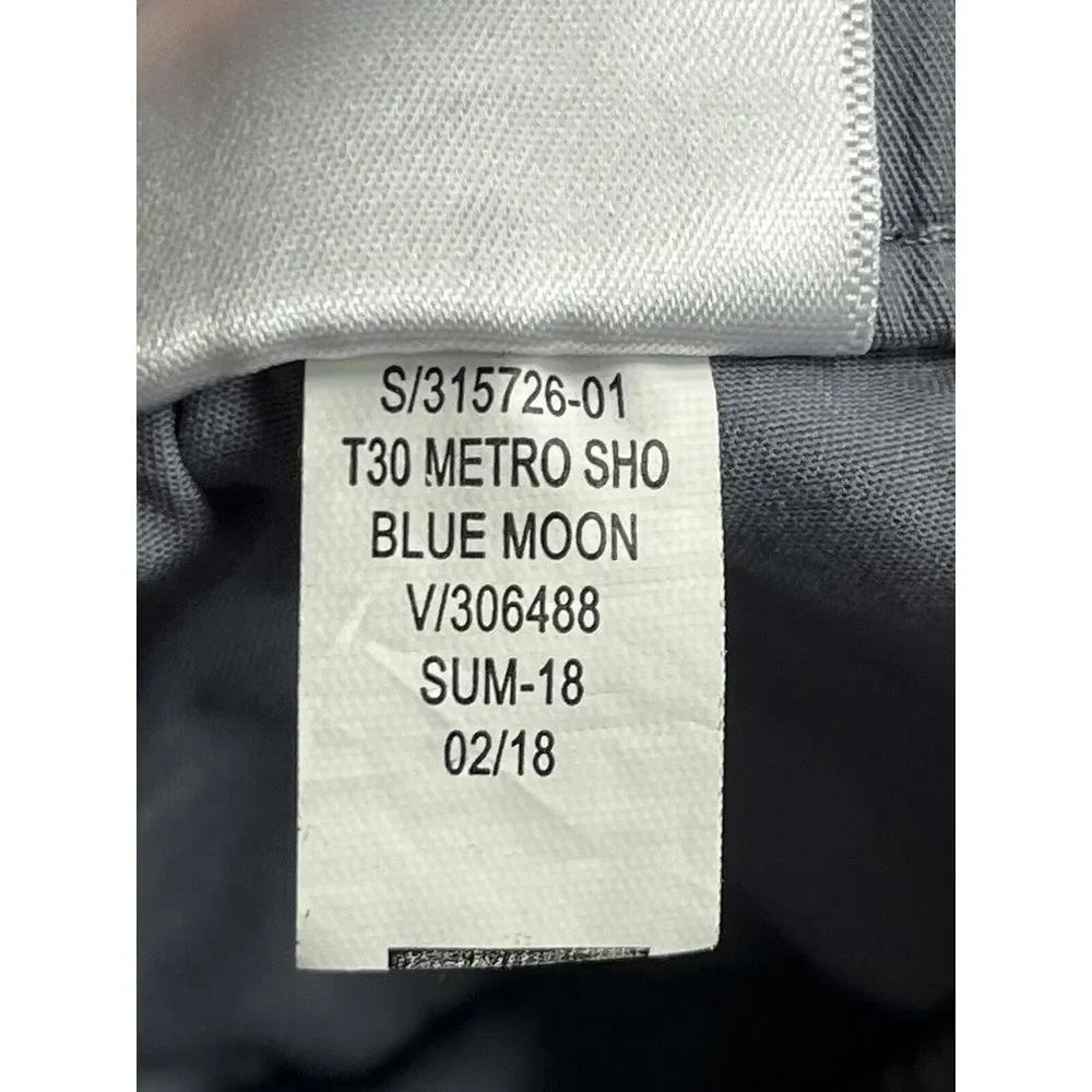 Banana Republic Shorts Men's Size‎ 35 Chino Flat Front Blue Cotton Blend Shorts